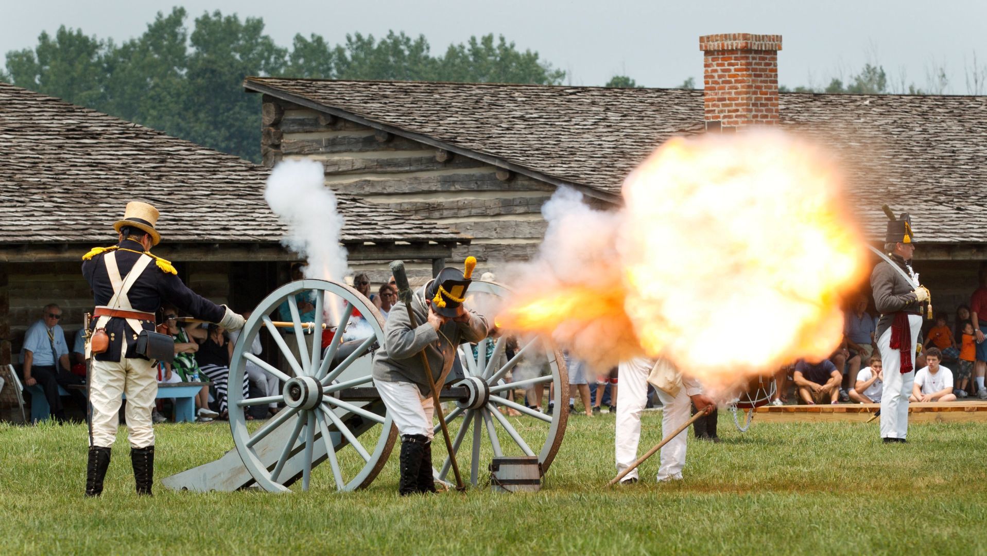 Watch a blast from a real canon